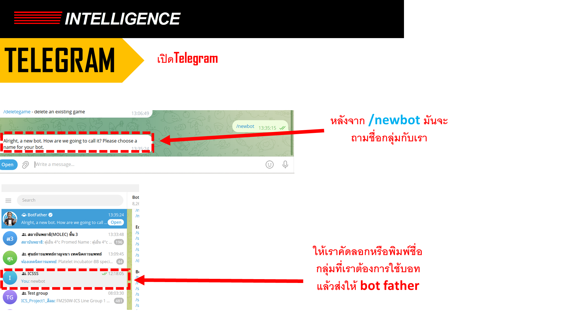 Slide 15: ตั้งชื่อกลุ่มให้ Bot